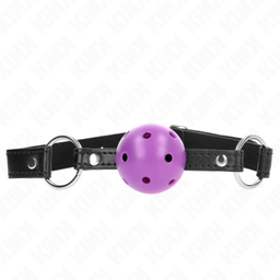 Obsenza - Mordaza de Bola Hueca Dura 4. - Violeta - Image 1