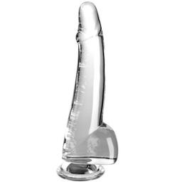 Obsenza - Dildo Transparente con Testículos Realistas 19 cm Pipedreams - Transparente - Image 1