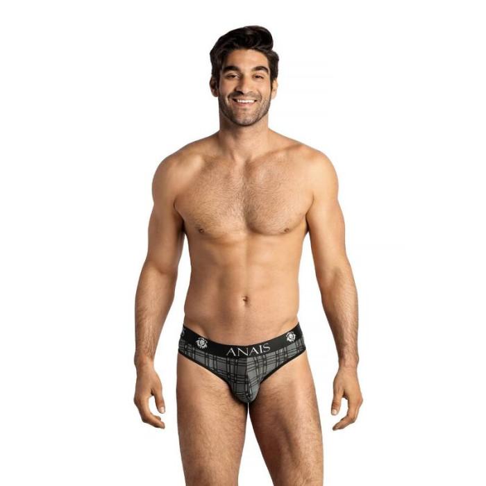 Obsenza - Slip Balance ANAIS Men para Conforto e Estilo com Estampa Xadrez - Preto - Image 1