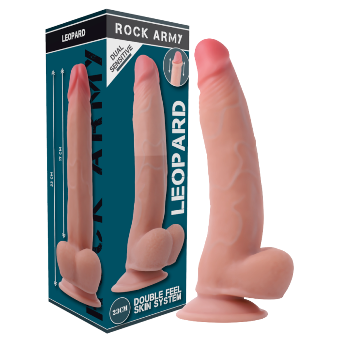 Obsenza - Dildo Realista Leopard Dual Density 23 cm - Estimula y Disfruta - Image 1