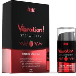 Obsenza - Gel Estimulante Íntimo Vibrador Líquido Sabor Fresa para Placer Intenso - 15ml - Image 1