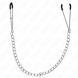 Obsenza - Pinzas para Pezones Finas con Cadena Gruesa de 30 cm KINK - Image 1