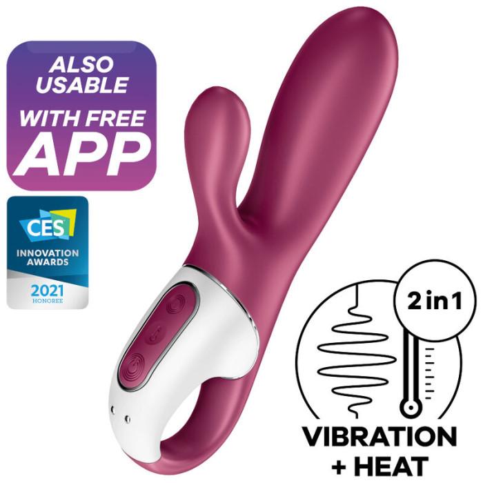 Obsenza - Satisfyer Vibratore Hot Bunny G-Spot con Riscaldamento e App Connect - Image 2