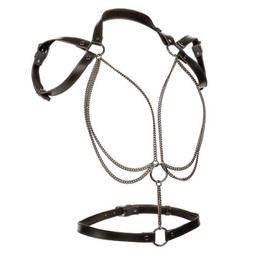 Obsenza - Euphoria Multichain Halter Harness Premium – Eleganza e Sensualità Raffinata - Nero - Image 1