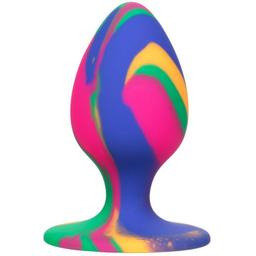 Obsenza - Calexotics Cheeky Medium Tie-Dye Anal Plug for Pleasure and Play - Image 1