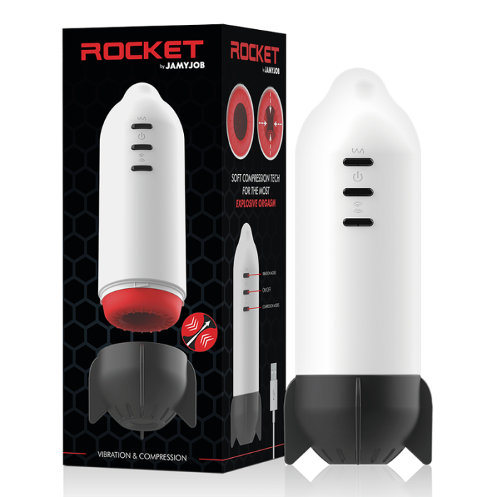 Obsenza - Rocket Masturbador de Tecnología Soft Compression y Vibración para Placer Cósmico - Image 1