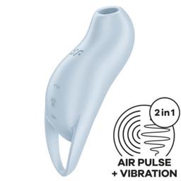 Obsenza - Satisfyer Pocket Pro 1 Clitoris Stimulator with Pressure Waves - Light Blue - Image 1
