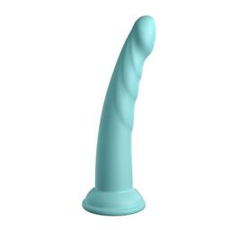 Obsenza - Dillio Platinum Slim Seven 17,78 cm Vert – Silicone Ultra-Pure et Ventouse Résistante - Image 1