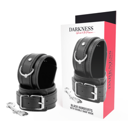 Obsenza - Darkness Adjustable Handcuffs with Reinforced Tape for BDSM and Fetish Play - Black - Image 1