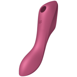 Obsenza - Stimulateur et Vibrateur Multifonction Curvy Trinity 3 Rouge de SATISFYER - Image 1
