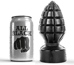 Obsenza - Plug Anal All Black de 14 cm para una Experiencia Explosiva - Negro - Image 1