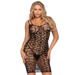 Obsenza&#x20;-&#x20;Elegant&#x20;Crochet&#x20;Lace&#x20;Long&#x20;Sleeve&#x20;Mini&#x20;Dress&#x20;by&#x20;Leg&#x20;Avenue&#x20;-&#x20;Image&#x20;1
