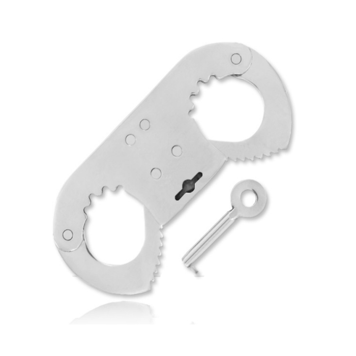 Obsenza - Manette per Pollice e Dita in Metallo - Contenimento Regolabile per Bondage - Image 1
