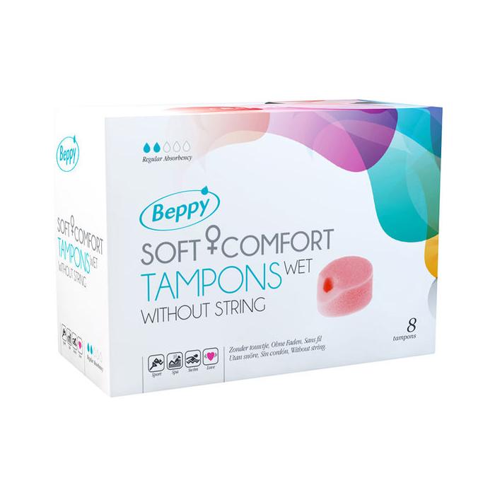 Obsenza - Beppy Soft Comfort Nass-Tampons für maximalen Schutz und Komfort, 8 Stück - Image 1