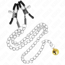 Obsenza - KINK Chain Nipple Clamps with Bell 30 cm for Sensual Stimulation - Image 1