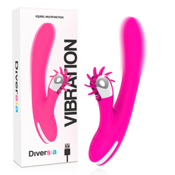 Obsenza - Diversia Bunny Vibrating 24 cm – Powerful &amp; Waterproof Clitoral Stimulator - Image 1