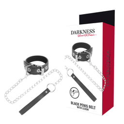 Obsenza - Anel para Pênis com Alça DARKNESS - Estímulo e Submissão BDSM - Image 1