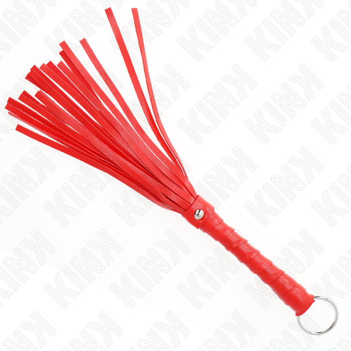 Obsenza - Látigo Mini Rojo KINK de 28 cm para Juego BDSM Elegante y Preciso - Image 1