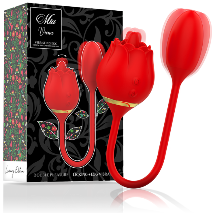 Obsenza - MIA Vienna Double Pleasure Licking and Vibrating Egg - Image 1