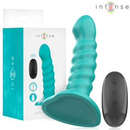 Obsenza - INTENSE Buffy Vibrator S Spiral Design mit 10 Vibrations Fernbedienung - Himmelblau - Image 1