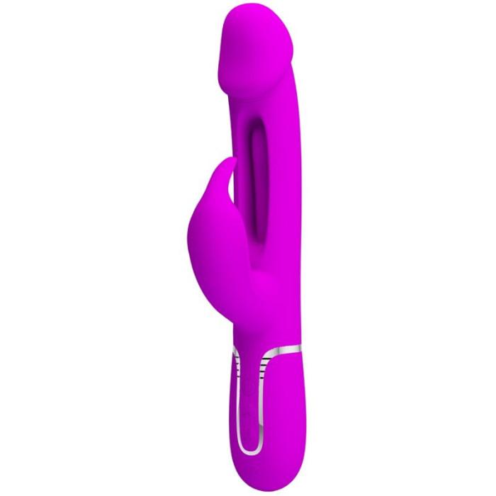 Obsenza - Pretty Love Kampas Rabbit 3 in 1 Multifunction Vibrator with Tongue - Image 1