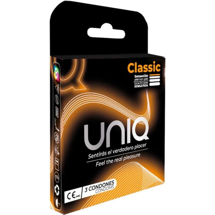 Obsenza - Uniq Classic Ultra-Thin Latex-Free Condoms – 3 Pack - Image 1