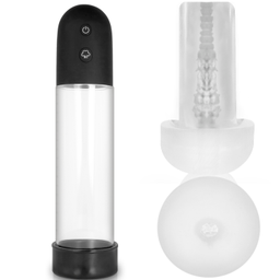 Obsenza - Pump Addicted RX11 Automatik mit Masturbator – Innovative Penisvergrößerung - Transparent - Image 1