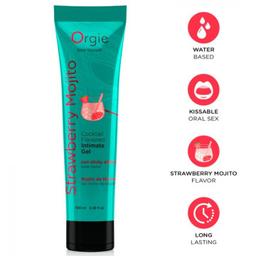 Obsenza - Lubricante gel íntimo besable base de agua cocktail mojito de fresa 100 ml - Image 1