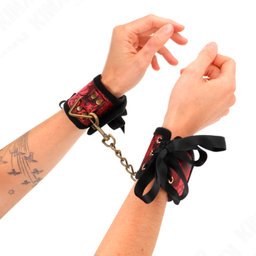 Obsenza&#x20;-&#x20;KINK&#x20;Scandal&#x20;Wrist&#x20;Restraints&#x20;with&#x20;Lace&#x20;Details&#x20;24.5&#x20;cm&#x20;x&#x20;6.&#x20;-&#x20;Black&#x20;-&#x20;Image&#x20;1