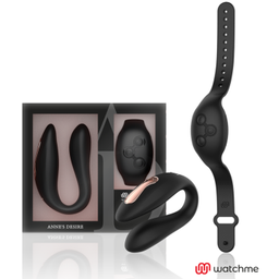 Obsenza - Vibratore Dual Pleasure con Tecnologia Wireless WatchMe di Anne's Desire - Nero - Image 1