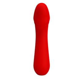 Obsenza - Vibratore Ricaricabile Cetus di PRETTY LOVE con 12 Modalità - Rosso - Image 1