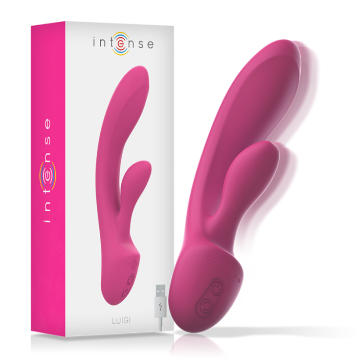 Obsenza - Vibratore Luigi Rabbit Silicone Liquido per Doppia Stimolazione - Rosa - Image 1
