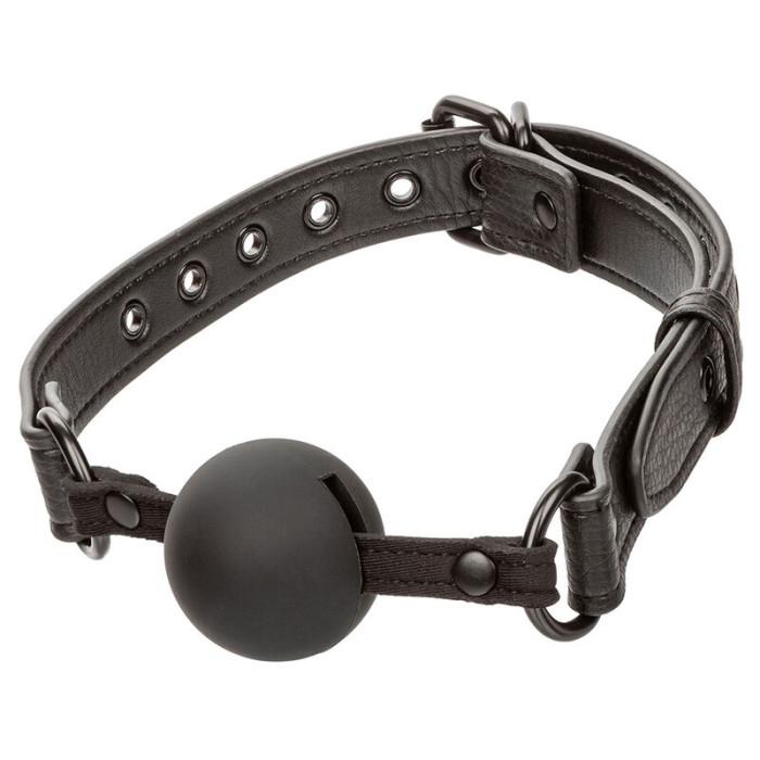 Obsenza - Nocturnal Silicone Ball Gag – Comfort e Controllo per Avventure Sensoriali - Nero - Image 1