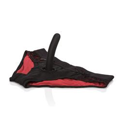 Obsenza - Scandal ensemble culotte rouge avec gode taille - Image 1