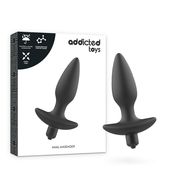 Obsenza - Vibration Anal Plug Massager for Prostate and Perineum Pleasure - Black - Image 1
