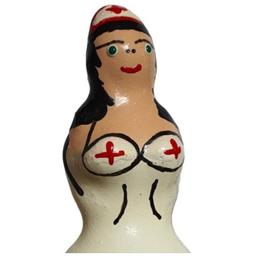 Obsenza - Handpainted novelty condoms nurse black - Image 1