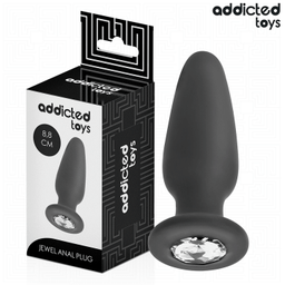 Obsenza&#x20;-&#x20;Anal&#x20;plug&#x20;with&#x20;jewel&#x20;silicone&#x20;size&#x20;s&#x20;8.8&#x20;cm&#x20;-&#x20;Image&#x20;1