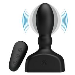 Obsenza - Controle Remoto de Plug Anal Inflável com Vibração e Função Inflável - MR PLAY - Preto - Image 1