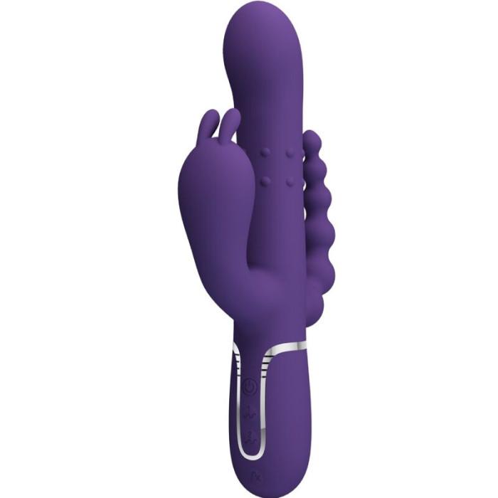 Obsenza - Cammy Vibrateur Triple 4 en 1 Multifonction pour Stimulations Intenses - Violet - Image 1