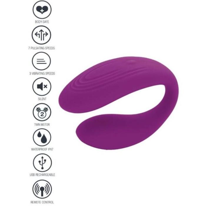 Obsenza - Xoocoon Gebundener Vibrator für Liebespaare, Lila - Violett - Image 1