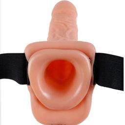 Obsenza - Arnês Ajustável com Controle Remoto para Pênis Realista 23 cm - Image 1