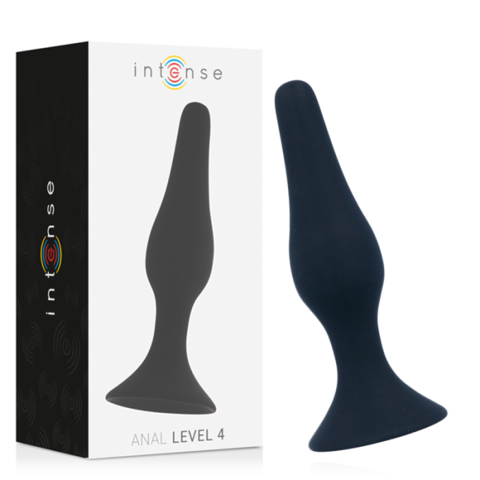Obsenza - Intense Anal Level 4 Silicone Dildo 15. - Black - Image 1