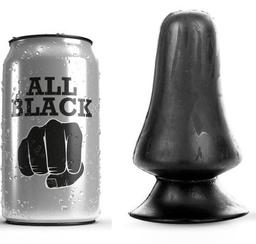 Obsenza - All Black 12 cm Anal Plug for Enhanced Pleasure - Black - Image 1