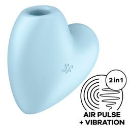 Obsenza - Satisfyer Cutie Heart Stimulateur et Vibrateur de Pulse d'Air Bleu - Image 1