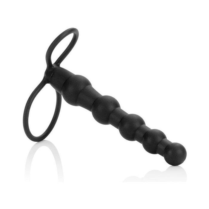 Obsenza - Pénétrateur Double Perlé Love Rider pour Plaisir Intense - Noir - Image 1