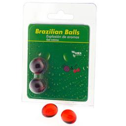 Obsenza - Bolas Brasileiras de Gel Íntimo com Aroma de Morango e Cereja - Diverty Sex - Image 1