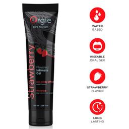 Obsenza - Tube de lubrifiant fraise gel intime à base de eau 100 ml - Image 1