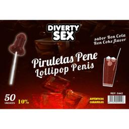 Obsenza - 50 lecca lecca al pene gusto ron cola 10% alcool - Image 1