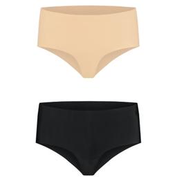 Obsenza - Bye Bra Pack of 2 Seamless High-Waist Panties for Comfort and Invisible Fit - Black - Image 1