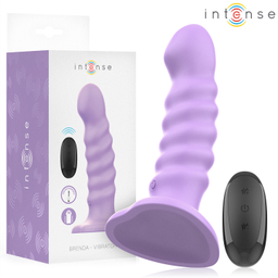 Obsenza - Vibrador Brenda Tamanho M Design Espiral com 10 Vibrações e Controle Remoto - Violeta - Image 1